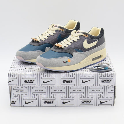 DQ8475-001 Kasina Nike Air Max 1 Won-Ang Grey Dark Blue Teal Green Sail (Men's)