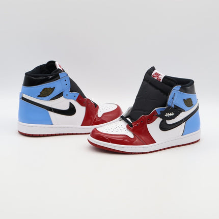 CK5666-100 Nike Air Jordan 1 High Fearless White University Blue Red (Men's)