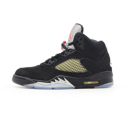 845035-003 Nike Air Jordan 5 Retro OG Black Fire Red Metallic Silver (Men's)