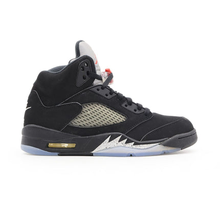 845035-003 Nike Air Jordan 5 Retro OG Black Fire Red Metallic Silver (Men's)