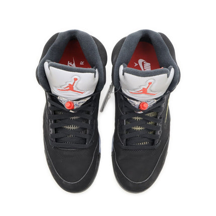 845035-003 Nike Air Jordan 5 Retro OG Black Fire Red Metallic Silver (Men's)