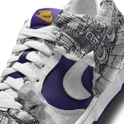 DJ4636-100 Nike Dunk Low Made You Look Flip The Old School Varsity Purple White