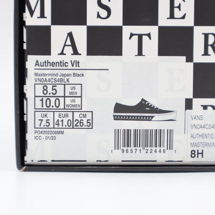 VN0A4CS4BLK1 MASTERMIND WORLD �~ Vault by Vans Authentic VLT LX