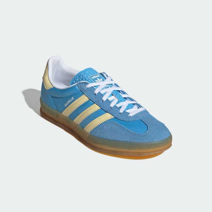 IE2960 adidas Originals Gazelle Indoor Semi Blue Burst Almost Yellow (Women's)