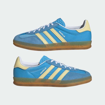 IE2960 adidas Originals Gazelle Indoor Semi Blue Burst Almost Yellow (Women's)