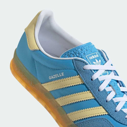 IE2960 adidas Originals Gazelle Indoor Semi Blue Burst Almost Yellow (Women's)