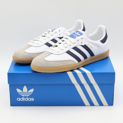 IF3814 adidas Originals Samba OG White Grey Night Navy Blue Indigo Gum (Men's)