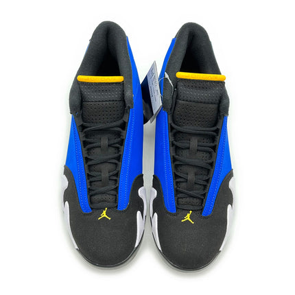 487471-407 Nike Air Jordan 14 Retro Laney Varsity Royal Black Maize White