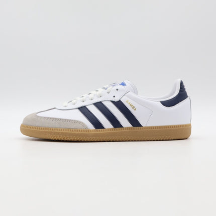 IF3814 adidas Originals Samba OG White Grey Night Navy Blue Indigo Gum (Men's)