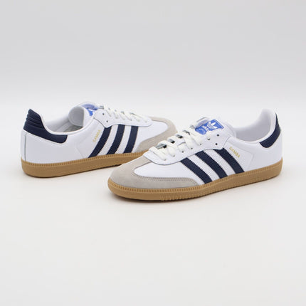 IF3814 adidas Originals Samba OG White Grey Night Navy Blue Indigo Gum (Men's)