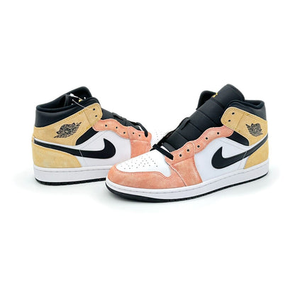 DX4332-800 Nike Air Jordan 1 Mid Flight Club Magic Ember Sundial White (Men's)