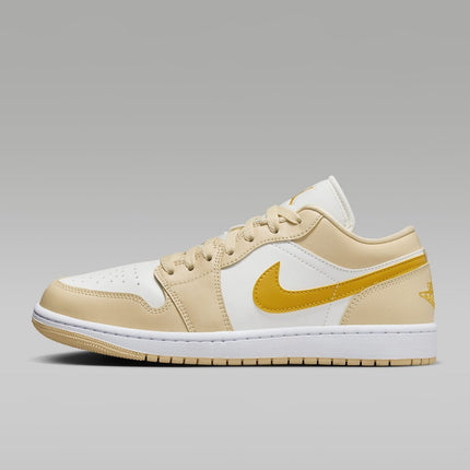 DC0774-170 Nike Air Jordan 1 Low Sail Pale Vanilla White Yellow Ocher (Women's)