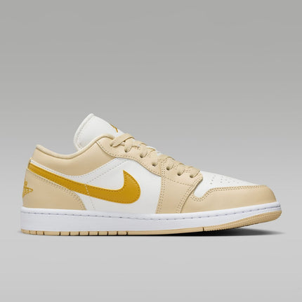 DC0774-170 Nike Air Jordan 1 Low Sail Pale Vanilla White Yellow Ocher (Women's)