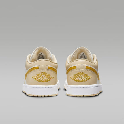 DC0774-170 Nike Air Jordan 1 Low Sail Pale Vanilla White Yellow Ocher (Women's)