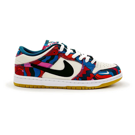 DH7695-600 Nike SB Dunk Low Pro Parra Abstract Art Fire Pink Gym Red Mocha Blue