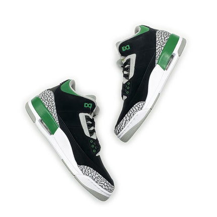 CT8532-030 Nike Air Jordan 3 Pine Green Black Silver White Cement Grey