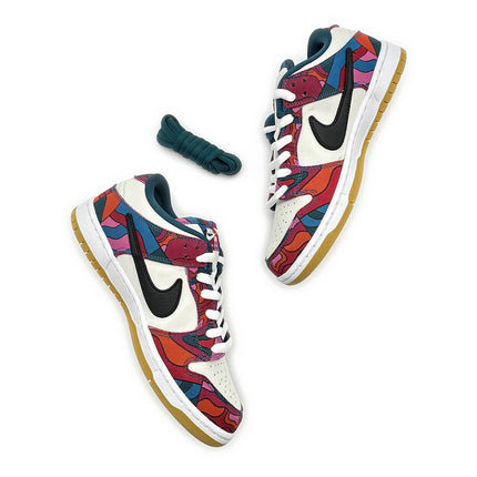 DH7695-600 Nike SB Dunk Low Pro Parra Abstract Art Fire Pink Gym Red Mocha Blue