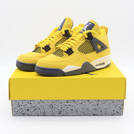 Size 10 - CT8527-700 Nike Ai r Jordan 4 Retro Mid Lightning Tour Yellow Gold