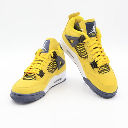 Size 10 - CT8527-700 Nike Ai r Jordan 4 Retro Mid Lightning Tour Yellow Gold