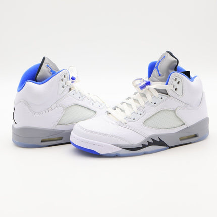 Size 8 - DD0587-140 Nike Air Jordan 5 Retro White Stealth 2.0 Hyper Royal