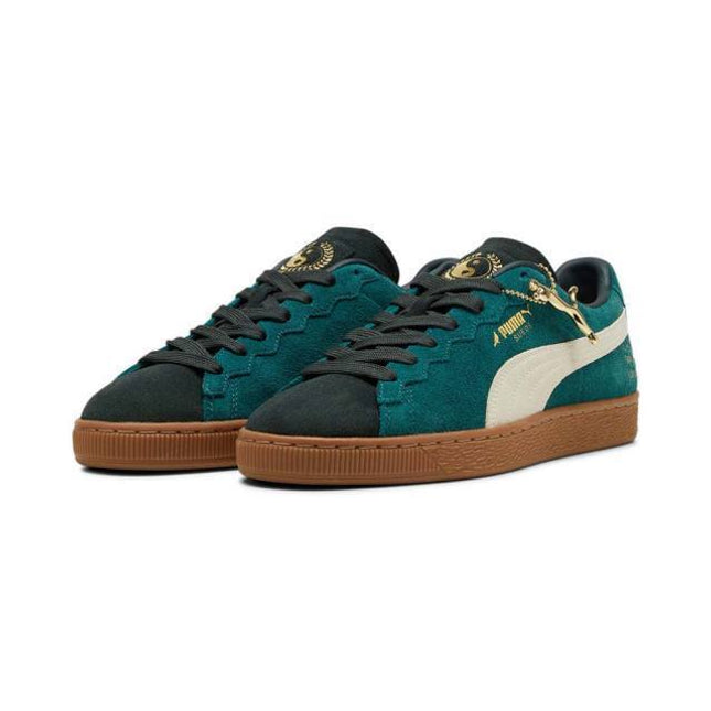 393542-01 Staple Puma Suede Malachite Alpine Snow (Men's)