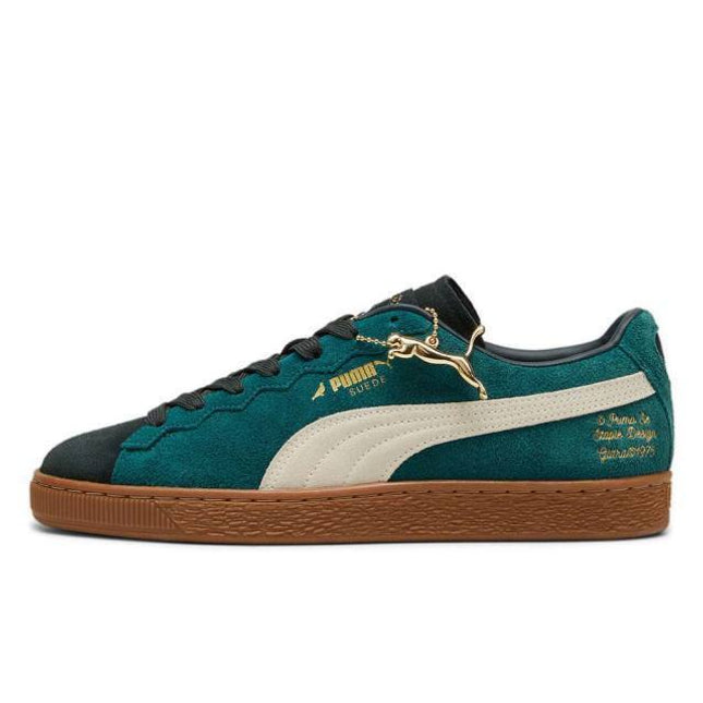 393542-01 Staple Puma Suede Malachite Alpine Snow (Men's)