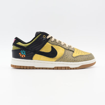 FQ8148-010 Nike Dunk Low Dia De Muertos Black Khaki Metallic Gold Sail (Women's)