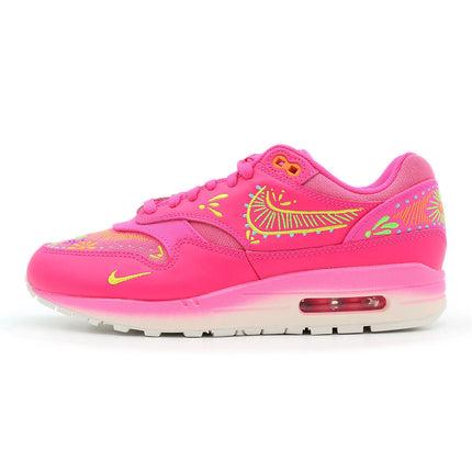 FQ8172-645 Nike Air Max 1 PRM Dia De Muertos Hyper Pink Sail Opti Yellow (Men's)