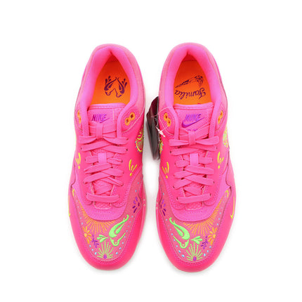 FQ8172-645 Nike Air Max 1 PRM Dia De Muertos Hyper Pink Sail Opti Yellow (Men's)