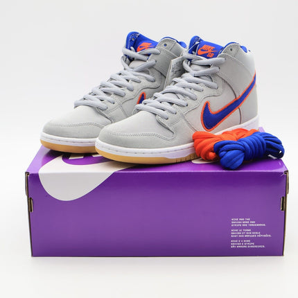 DH7155-001 Nike Dunk High SB New York Mets Rush Blue Orange Cloud Gray (Men's)