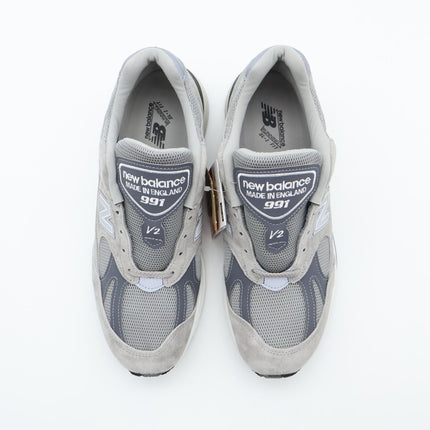 U991GL2 New Balance 991V2 Gray MiUK Rock Ridge Grey Dove Alloy Silver (Men's)