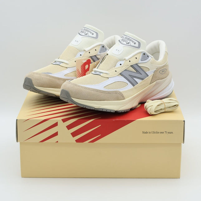 M990SS6 New Balance 990V6 Beige MiUSA Cream Ivory Mindful Grey Bone (Men's)