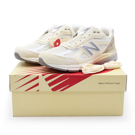 U990TE4 New Balance 990V4 Beige Limestone White Beige Cream Ivory Grey (Men's)