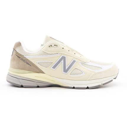 U990TE4 New Balance 990V4 Beige Limestone White Beige Cream Ivory Grey (Men's)