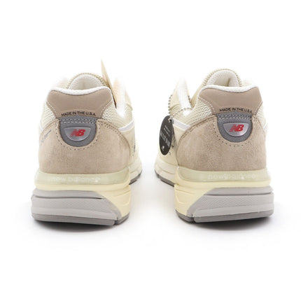 U990TE4 New Balance 990V4 Beige Limestone White Beige Cream Ivory Grey (Men's)