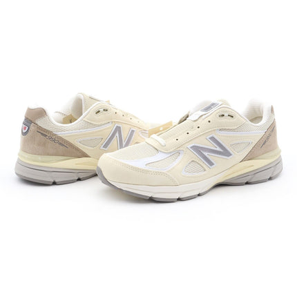 U990TE4 New Balance 990V4 Beige Limestone White Beige Cream Ivory Grey (Men's)