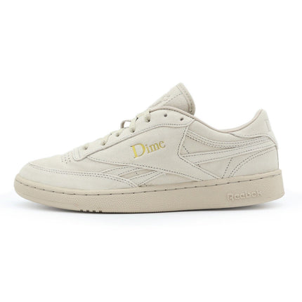 100069827 Dime Reebok Club C Revenge Light Sand Gold Metallic Ivory (Men's)