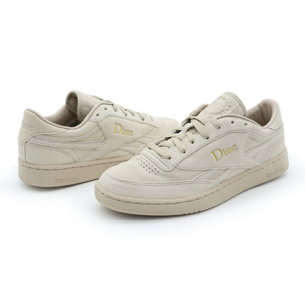 100069827 Dime Reebok Club C Revenge Light Sand Gold Metallic Ivory (Men's)