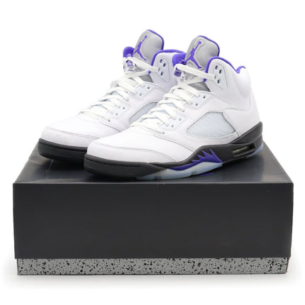 DD0587-141 Nike Air Jordan 5 Retro Dark Concord White Black Purple (Men's)