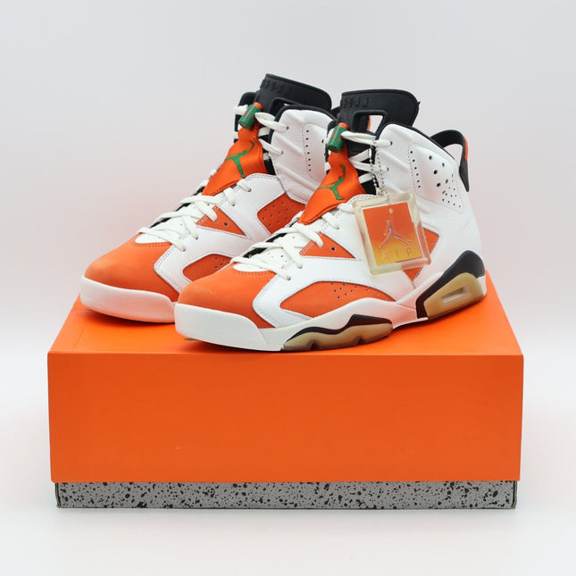 384664-145 Nike Air Jordan 6 Retro Gatorade Like Mike White Team Orange (Men's)