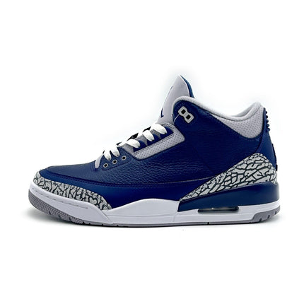 CT8532-401 Nike Air Jordan 3 Retro Midnight Navy Georgetown Grey Blue (Men's)