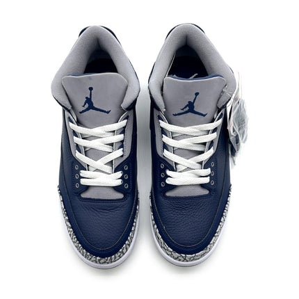 CT8532-401 Nike Air Jordan 3 Retro Midnight Navy Georgetown Grey Blue (Men's)