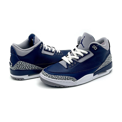 CT8532-401 Nike Air Jordan 3 Retro Midnight Navy Georgetown Grey Blue (Men's)