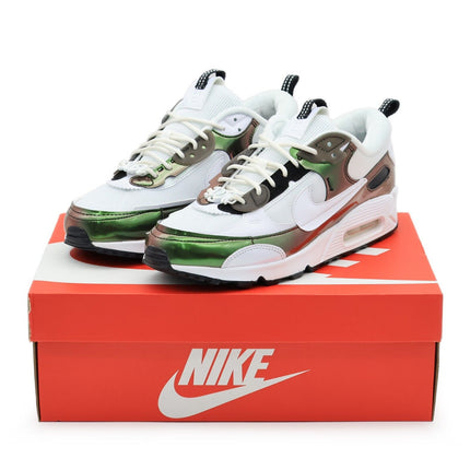 FV1168-100 Nike Air Max 90 Futura Just Do It White Black Metallic (Women's)