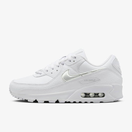 FV0949-100 Nike Air Max 90 White Blue Joy Metallic Silver (Women's)