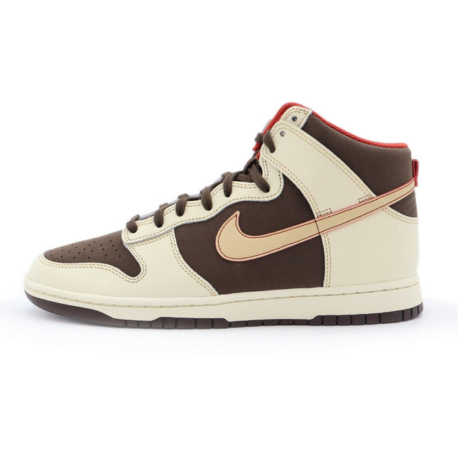 FB8892-200 Nike Dunk High Retro SE Baroque Brown Coconut Milk Mystic Red (Men's)