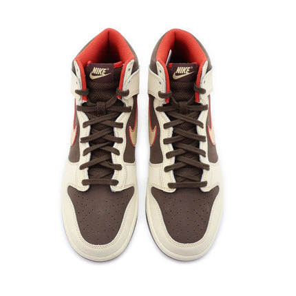 FB8892-200 Nike Dunk High Retro SE Baroque Brown Coconut Milk Mystic Red (Men's)