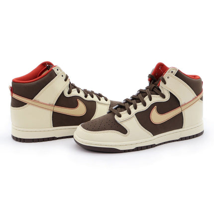 FB8892-200 Nike Dunk High Retro SE Baroque Brown Coconut Milk Mystic Red (Men's)