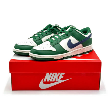 DD1503-300 Nike WMNS Dunk Low Gorge Green Navy Blue White Sail