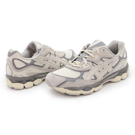 1201A789-103 Asics GEL-NYC Oyster Grey Cream Charcoal Gray Ivory Beige (Men's)